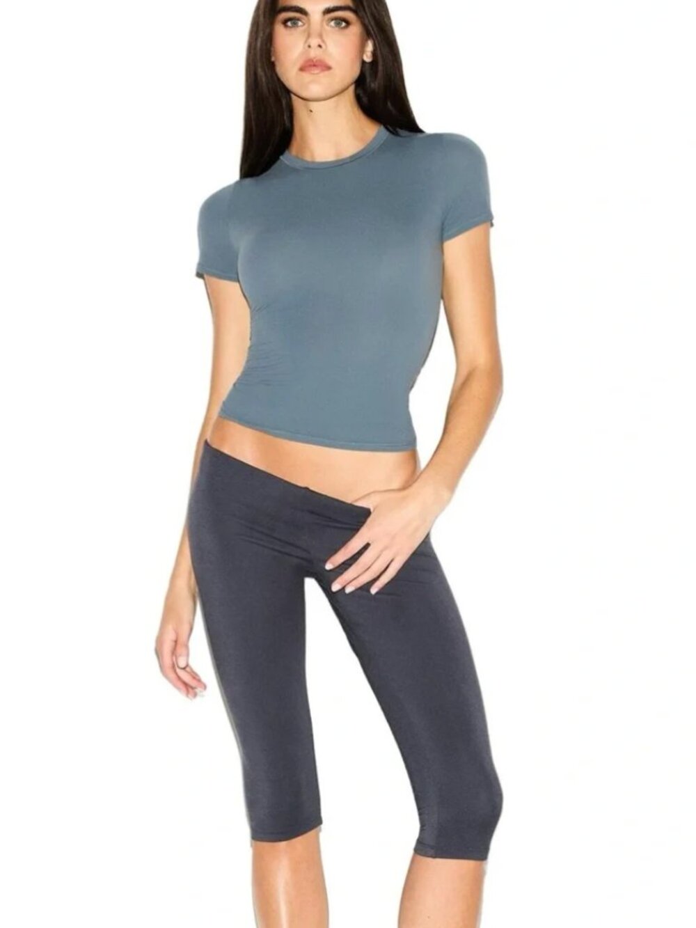 SKIMS FITS EVERYBODY T-SHIRT IN ZIRCON